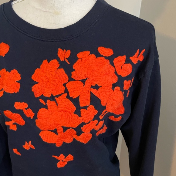 J Crew Embroidered Crewneck Sweatshirt - Picture 4 of 6